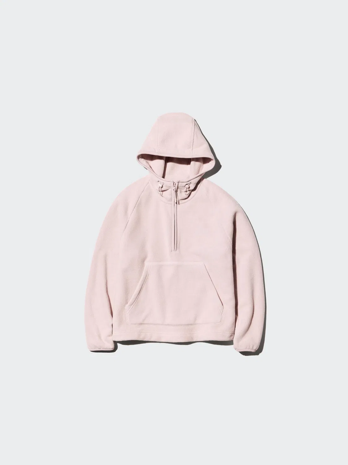 Толстовка из флиса с полумолнией и капюшоном Uniqlo, темно-синий — фото 4