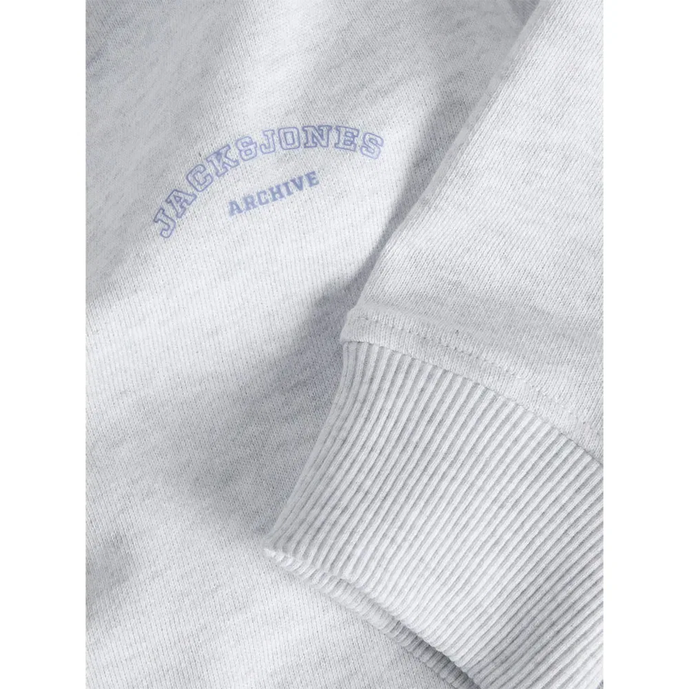 Свитшот College Logo Jack & Jones, белый — фото 3