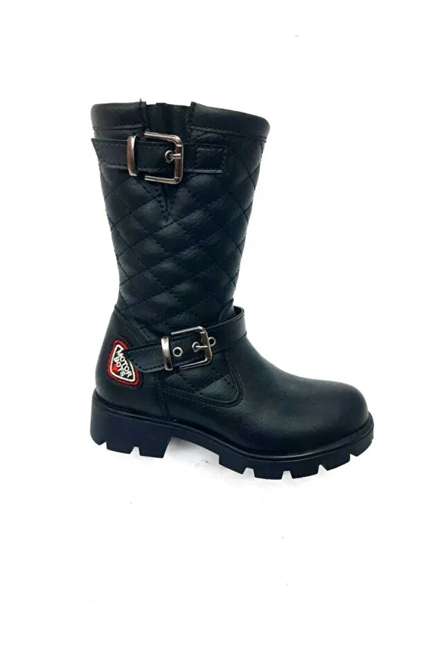 Детские ботинки для девочек с коротким каблуком Diladays, Black