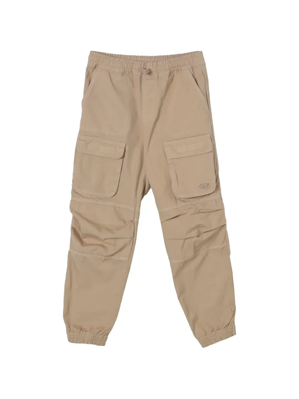 Хлопковые брюки карго Diesel Kids, бежевый