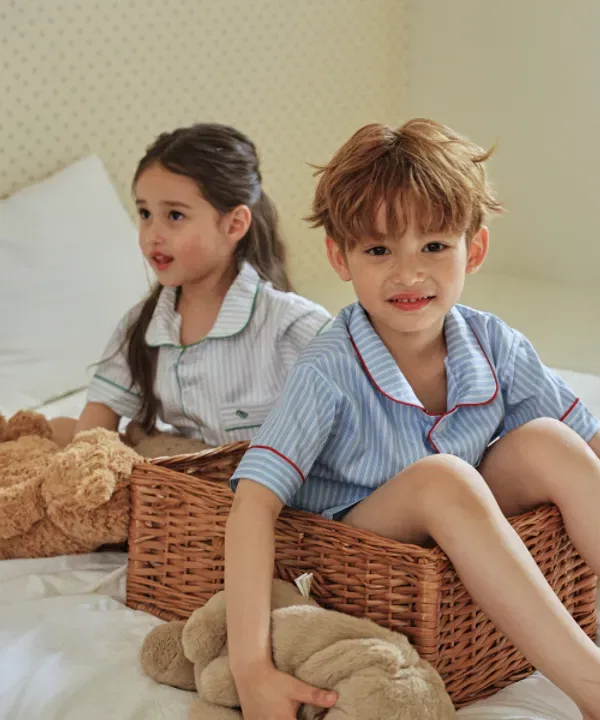 Детская пижама Classic Kids, короткий рукав, 7 размеров, Ohselpic, айвори
