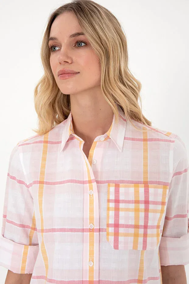 Женская туника с длинным рукавом U.S. Polo Assn., Dark Pink — фото 2