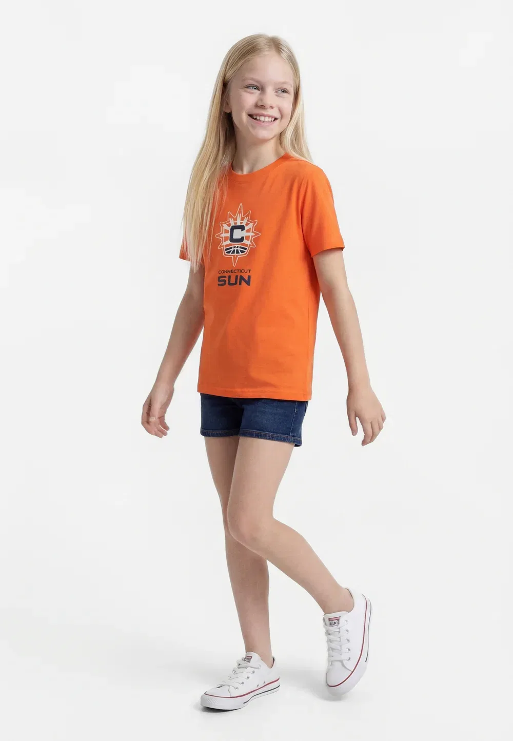 Футболка WNBA Connecticut Sun Essential Logo унисекс - клубная одежда Nike Performance, Brilliant Orange