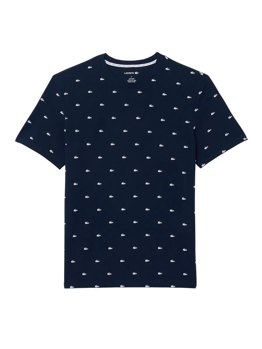 Футболка LACOSTE темно-синего цвета