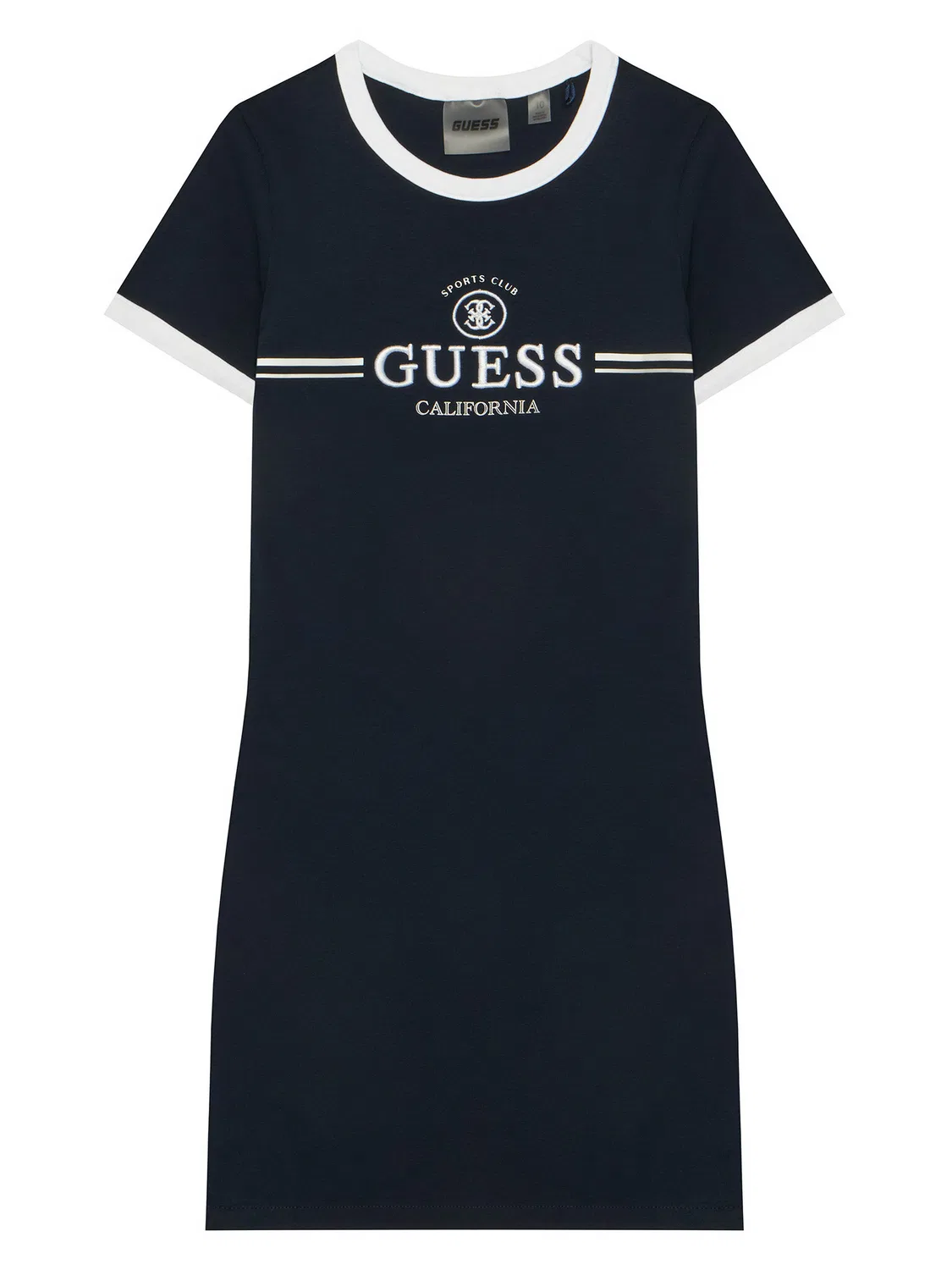 Платье приталенного силуэта на каждый день для девочки Guess, темно-синий