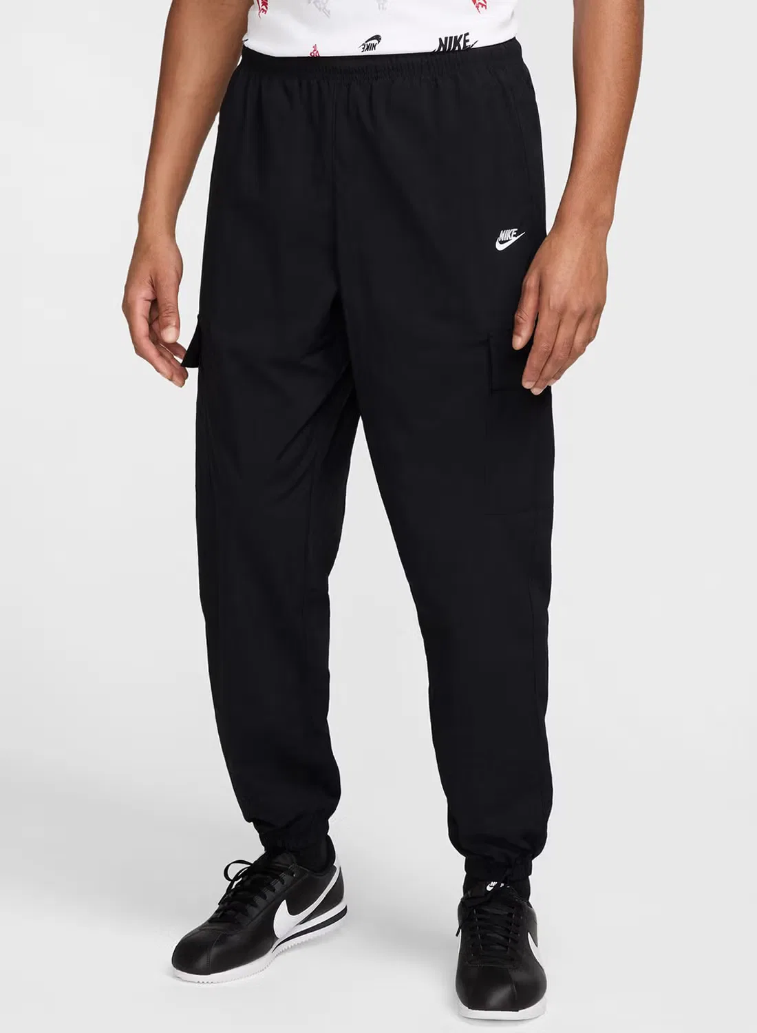 Брюки карго свободные Nike M nk club wvn cargo pant, черный