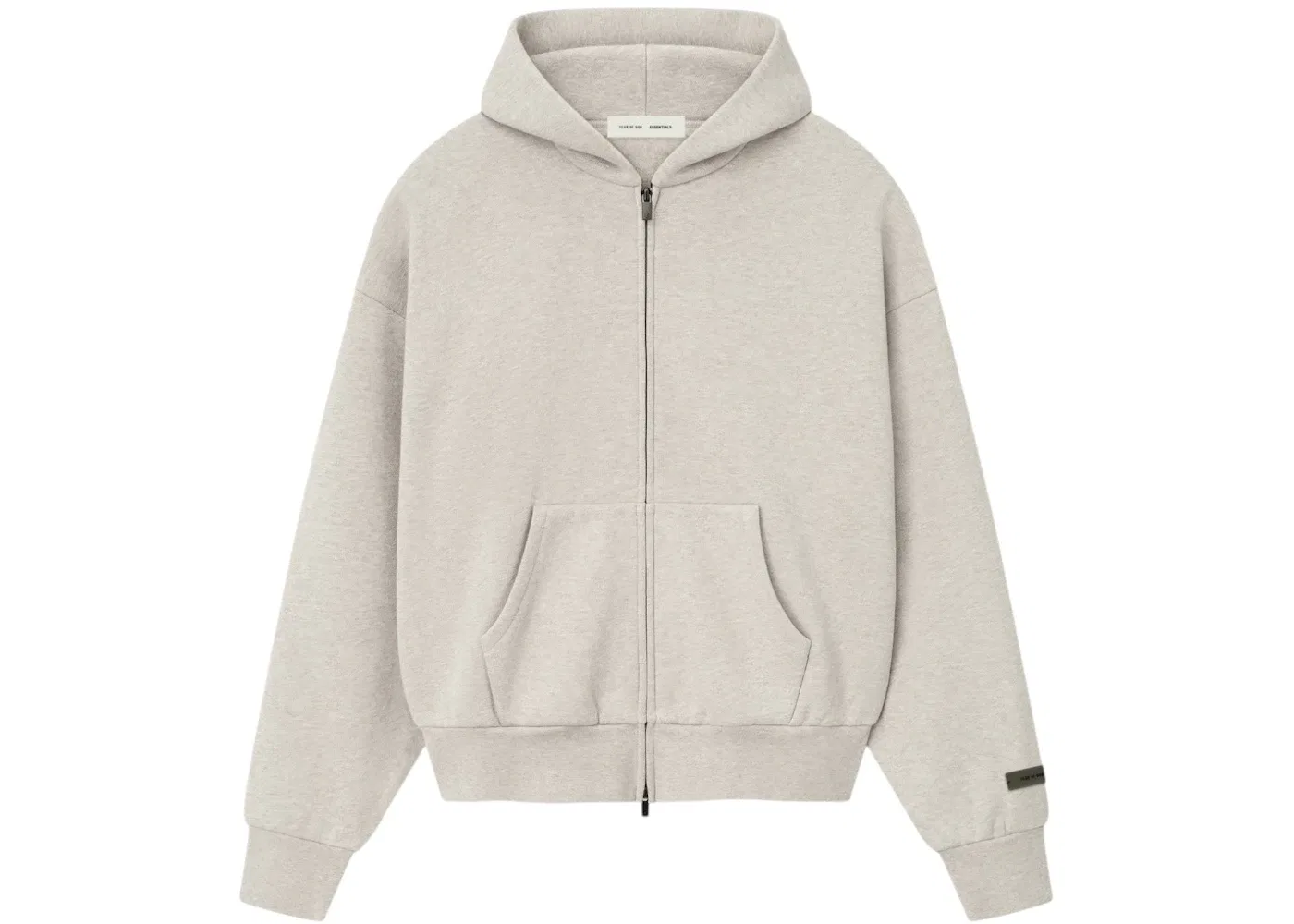 Мужская худи на молнии Fear of God Essentials Classic Fleece, Heather Stone