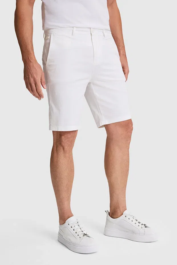 Мужские шорты хлопковые U.S. Polo Assn., Белый — фото 4
