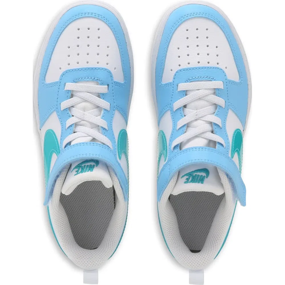 Детские низкие кроссовки Court Borough Recraft Nike, White/Multi — фото 4