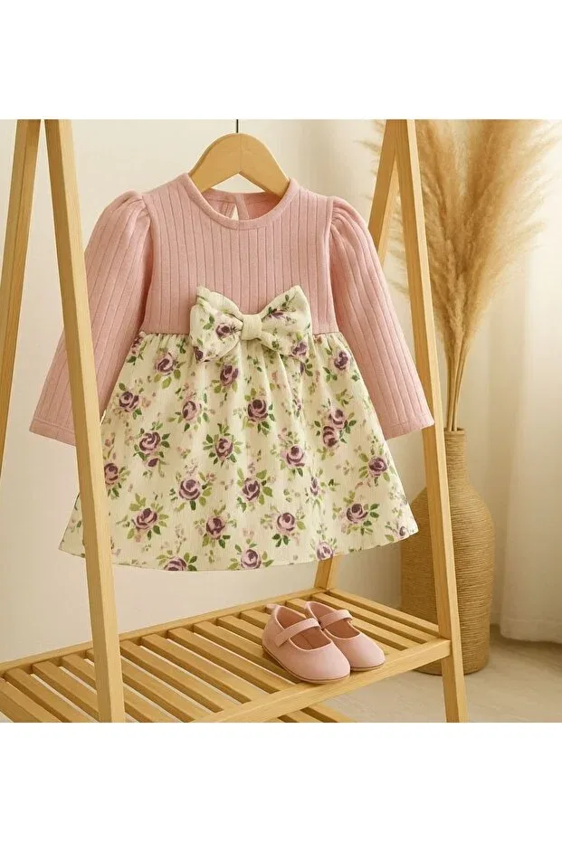 Детский комплект для девочек с длинным рукавом Basics Genybaby, Pink — фото 3