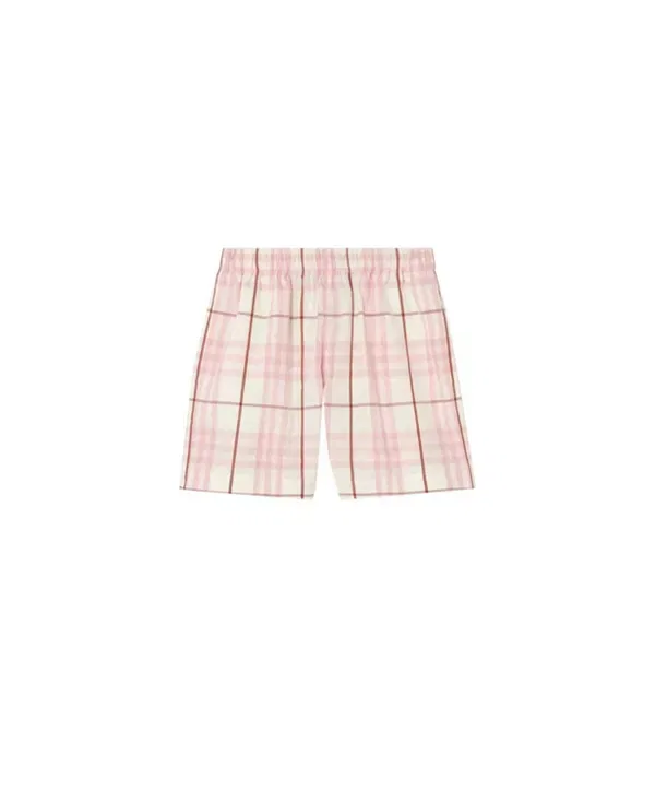 Детские шорты для девочек хлопковые Burberry, Flora Pink