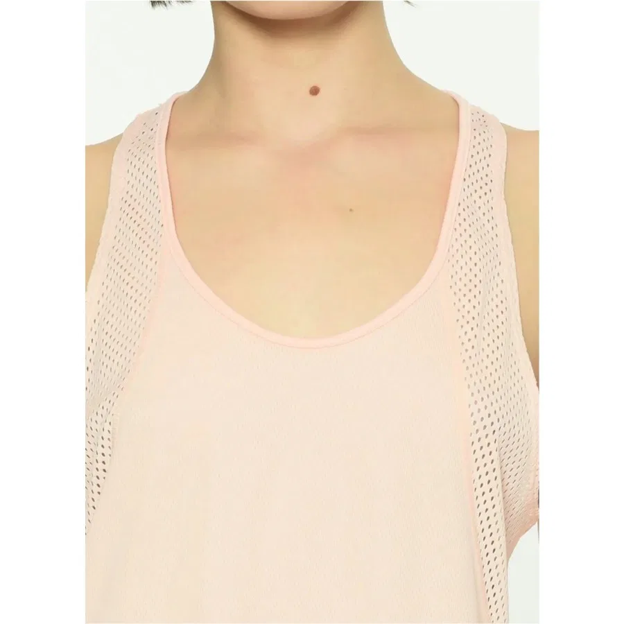 Женский спортивный топ без рукавов Nike W Nk Run Tank, Розовый — фото 3