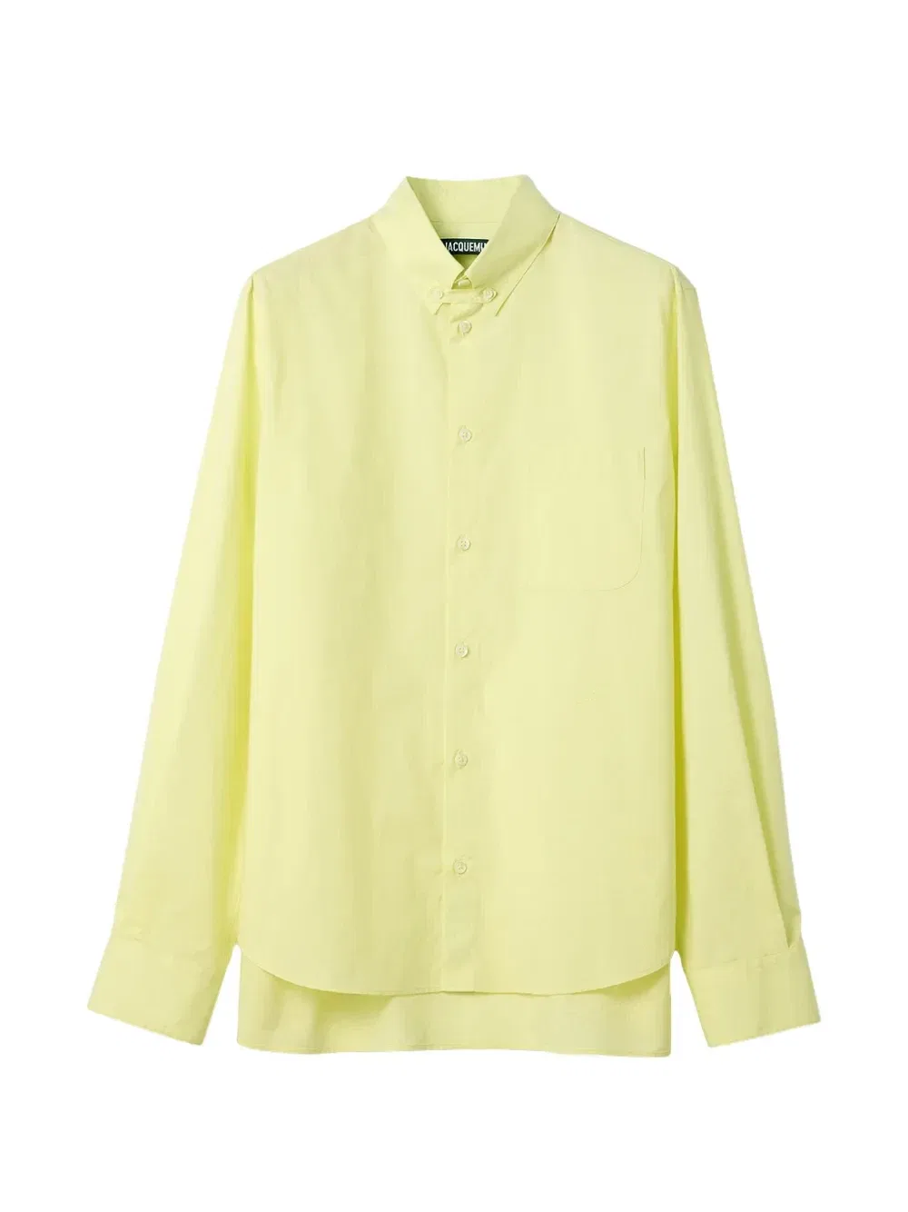 Рубашка на пуговицах Tailleur с двойным слоем Jacquemus, желтый