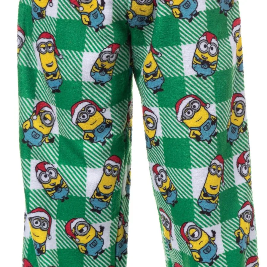 Пижамные брюки с принтом Santa Minion Minions, Green — фото 3
