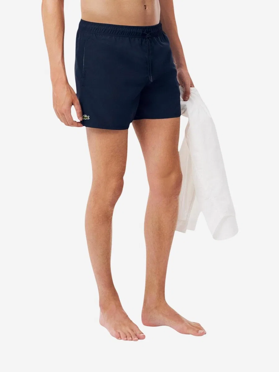 Пляжные шорты LACOSTE 'MH6270-00' темно-синего цвета