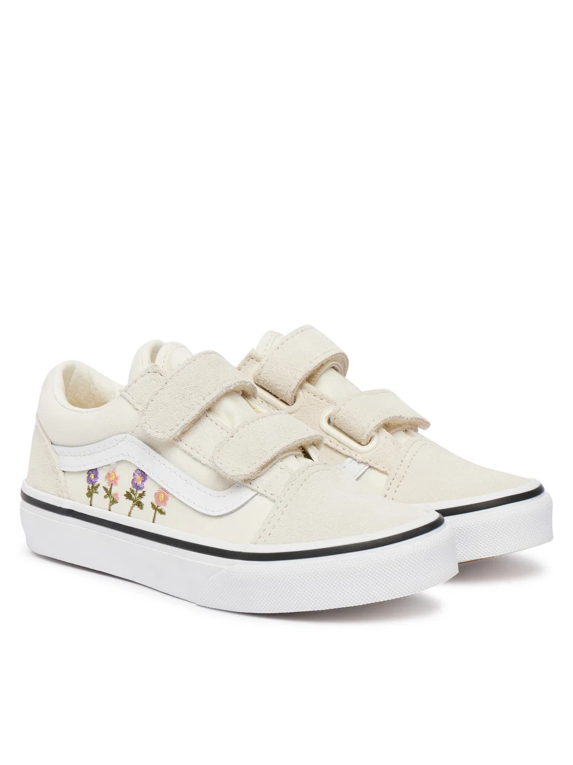 Тканевые кроссовки для девочки Vans, светло-бежевый — фото 2