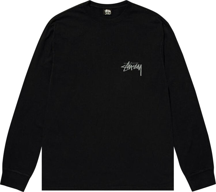 

Лонгслив Stussy Landin Long-Sleeve Tee 'Black', черный