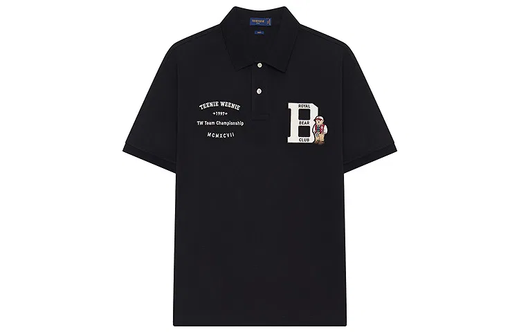Детское поло с длинным рукавом Evergreen Collection Teenie Weenie Men, Premium Black — фото 3