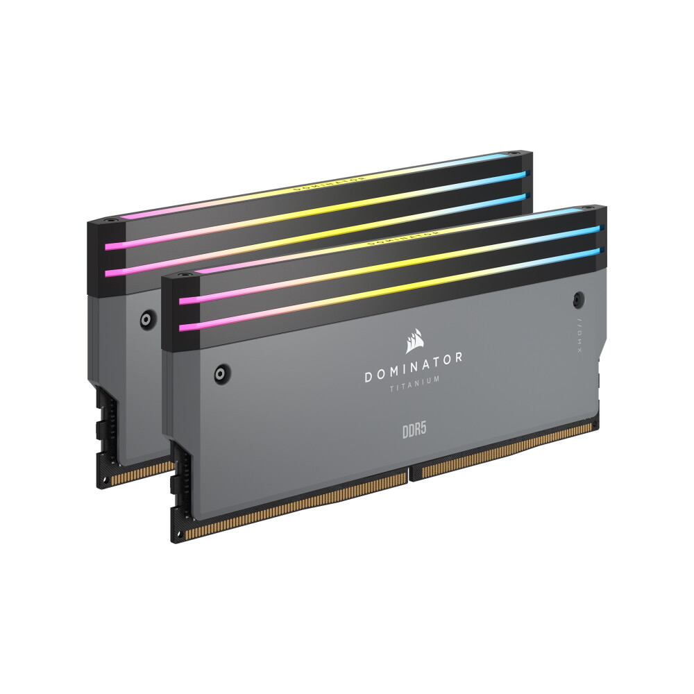 Оперативная память Corsair Dominator Titanium RGB, 64 Гб DDR5 (2x32 Гб), CL30, 6000 МГц, CMP64GX5M2B6000Z30, серый — фото 2