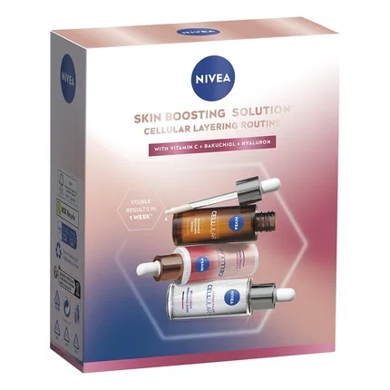 Набор сывороток Cellular Serum Layering Routine Nivea, Черный