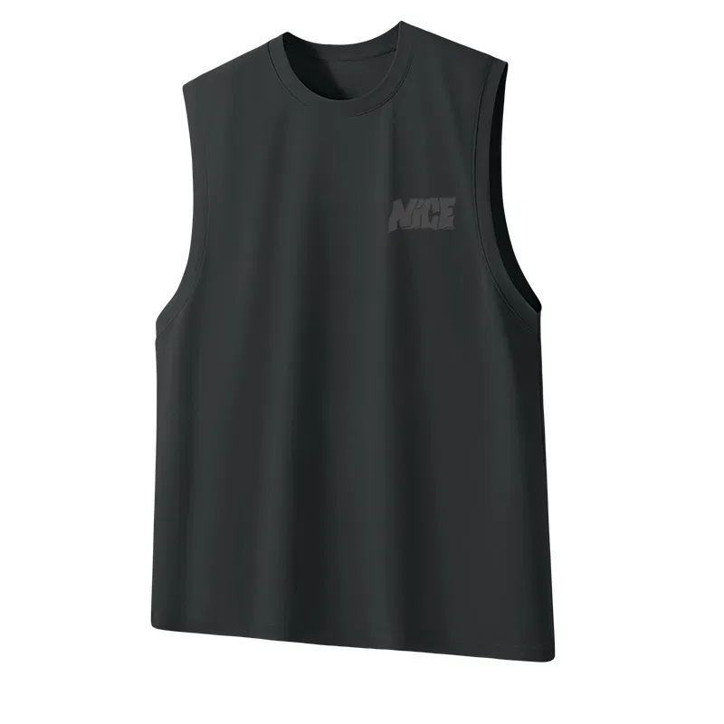 Детская майка без рукавов MINISO, Dark Gray (With Classic Chest Logo)