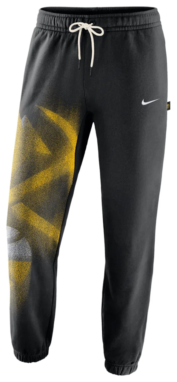 Мужские флисовые штаны с технологией Therma-FIT Nuggets Basketball Icon Nike, черно-белый