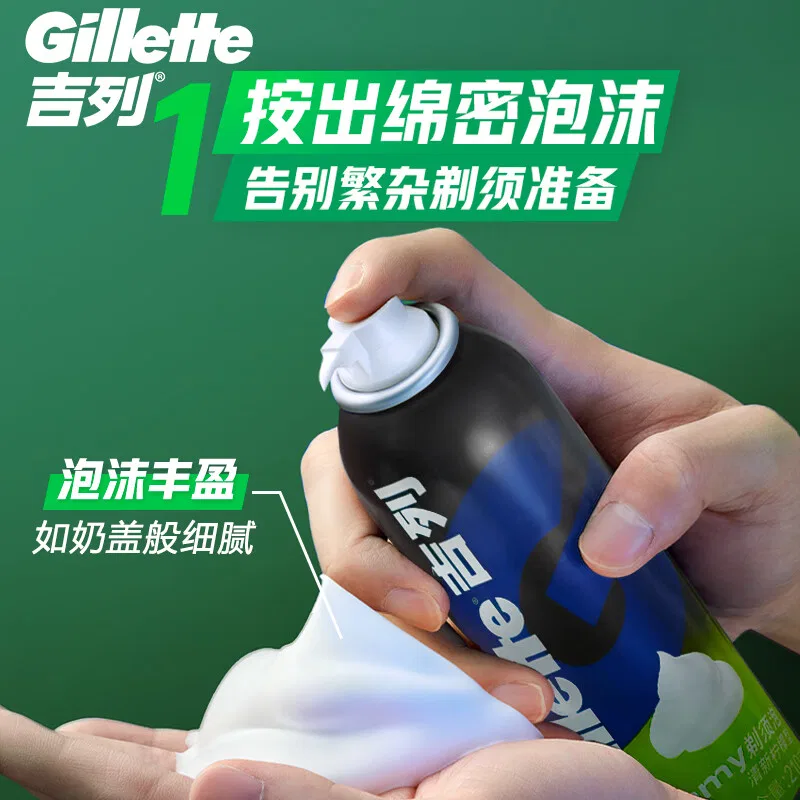 Мужская пена для бритья с ароматом свежего лимона Gillette, 210 г — фото 4
