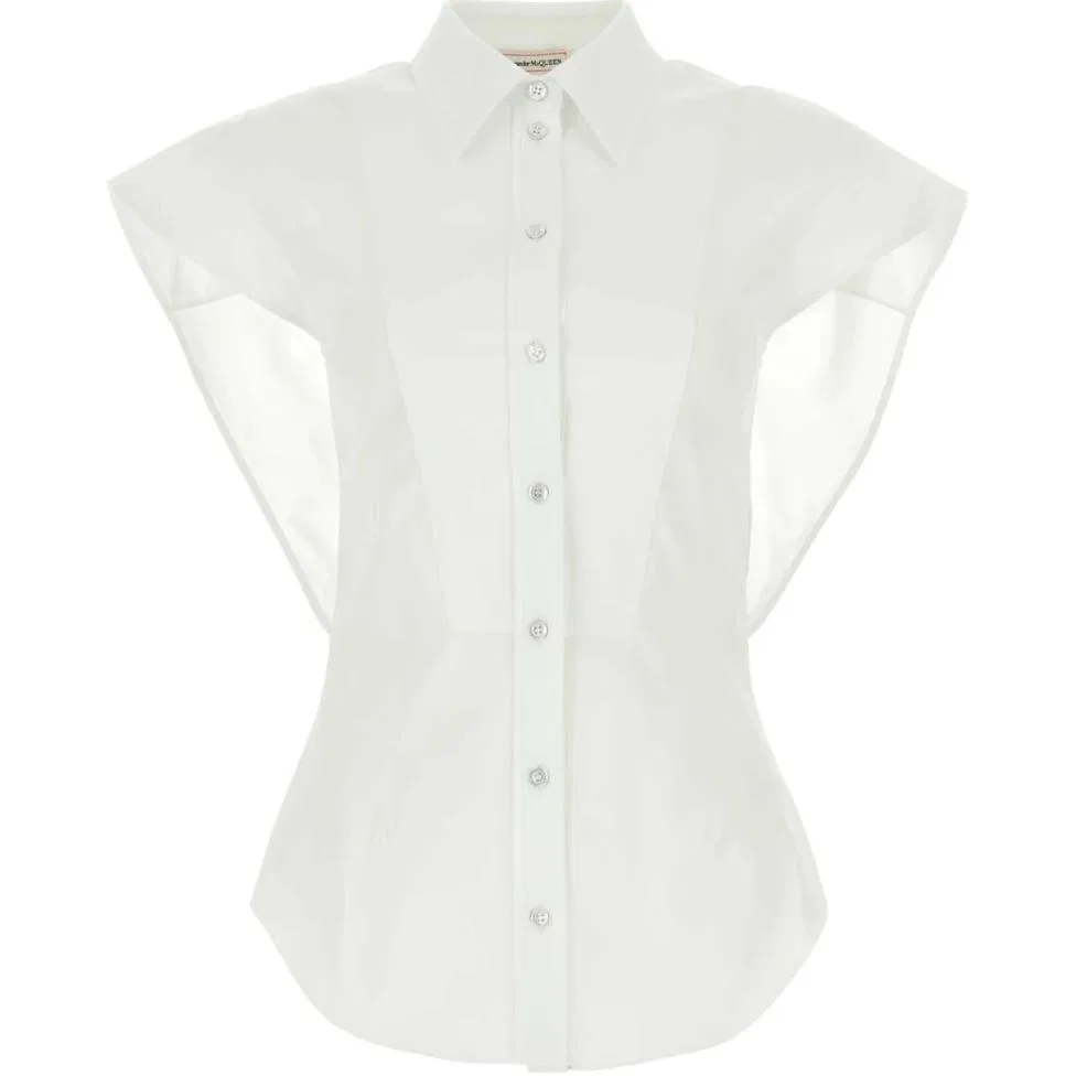 Женская рубашка с зауженной талией Alexander McQueen, White
