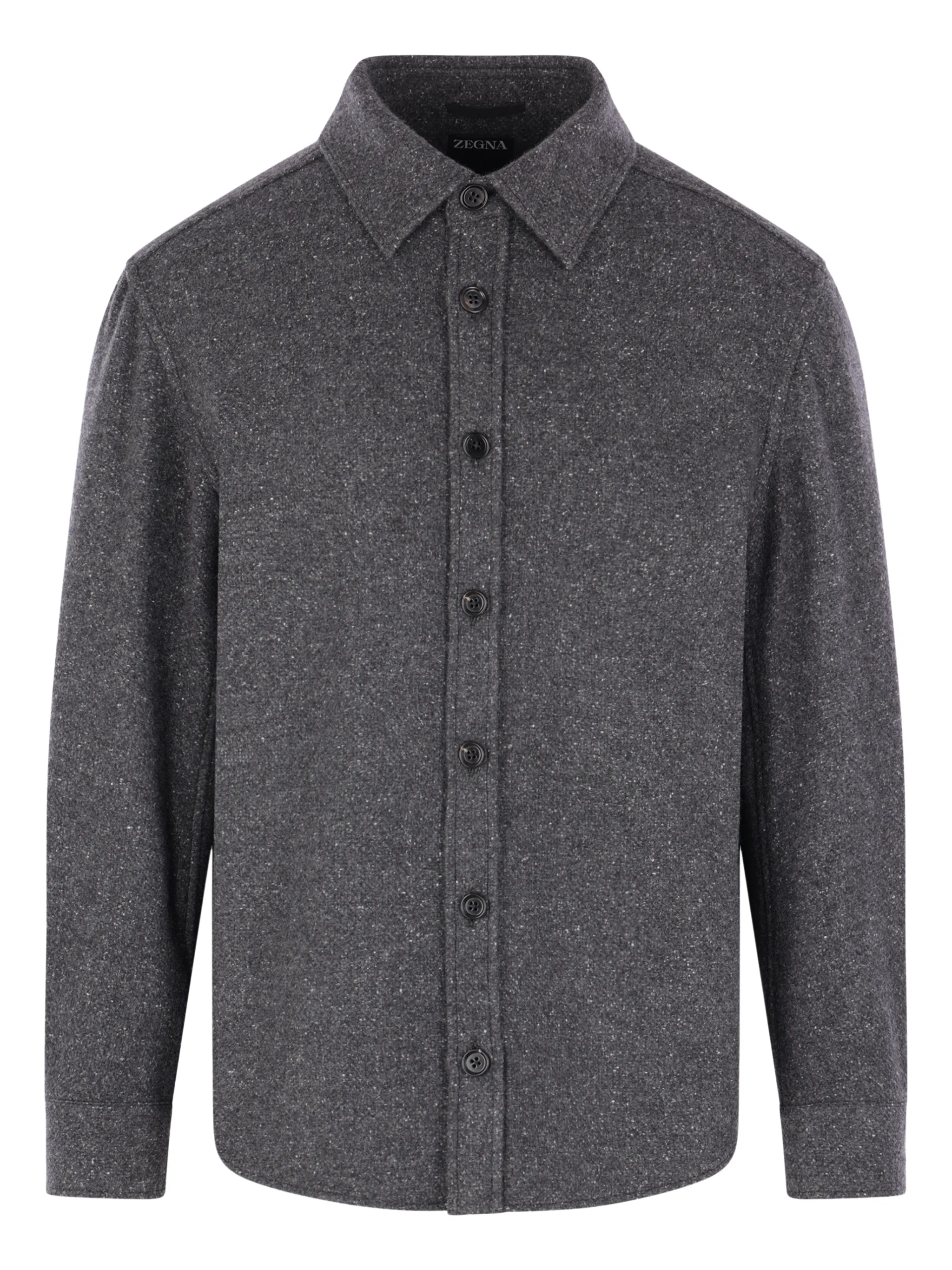 

Рубашка из смесового кашемира Zegna, серый
