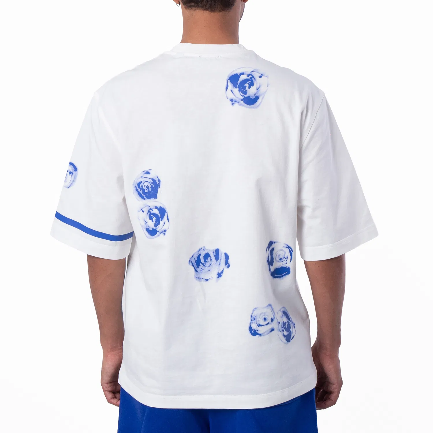 Футболка хлопковая с принтом Rose Print Cotton Jersey T-Shirt Burberry, Rain — фото 4