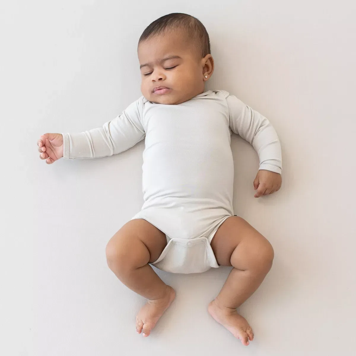 Детский боди-комбинезон с длинным рукавом 2-комплект Kyte Baby, Oat And Sage — фото 2