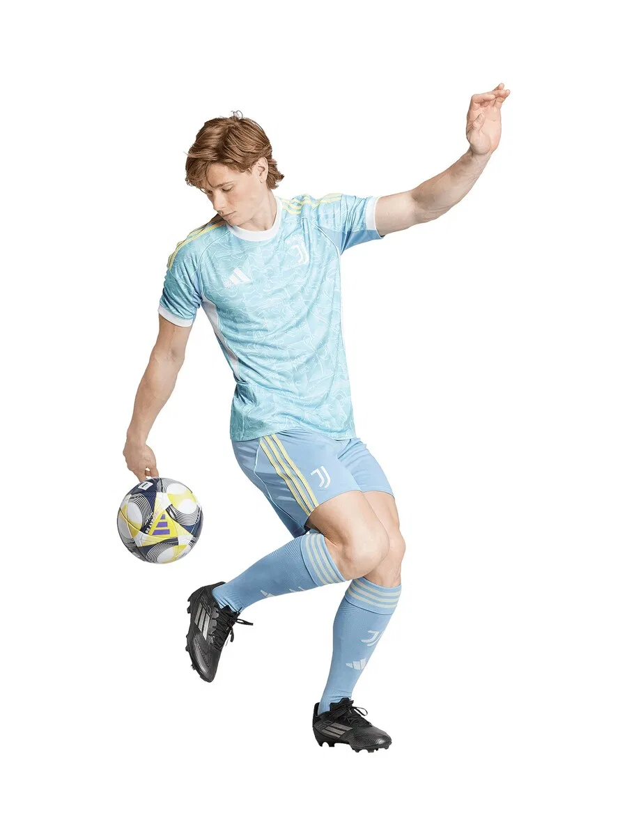 Спортивные шорты ADIDAS PERFORMANCE Slim fit 'Juventus 25/26 Away' синего цвета — фото 3