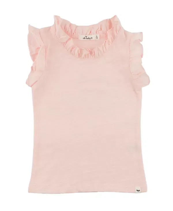 Детский топ с рюшами Rebekah Ruffle Oh Baby!, Pale Pink