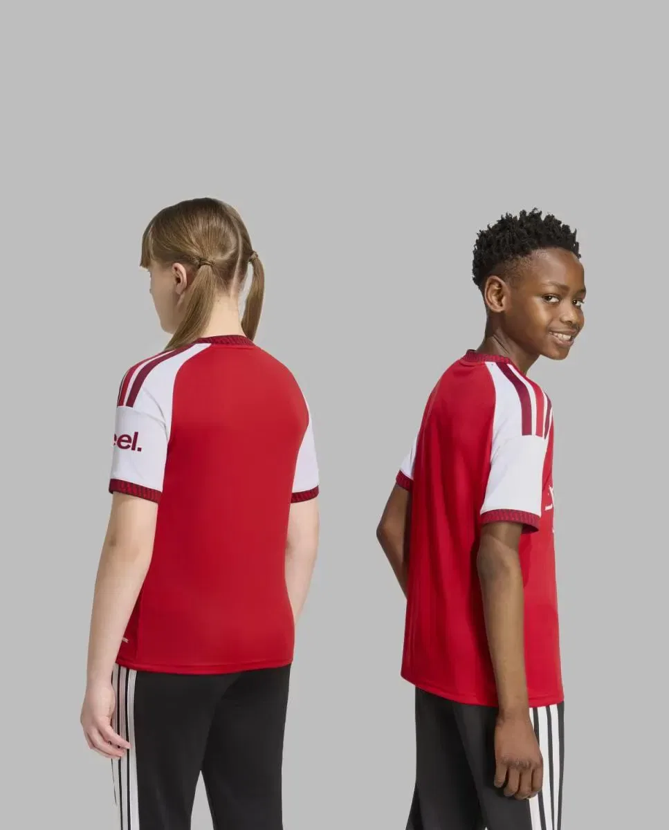Детская футболка для мальчиков с принтом Arsenal FC 2026-2027 adidas, Rojo / Blanco — фото 2