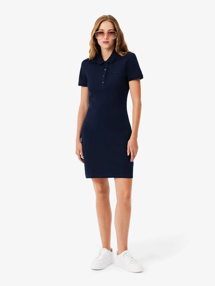 Платье-поло LACOSTE Navy, Slim Fit