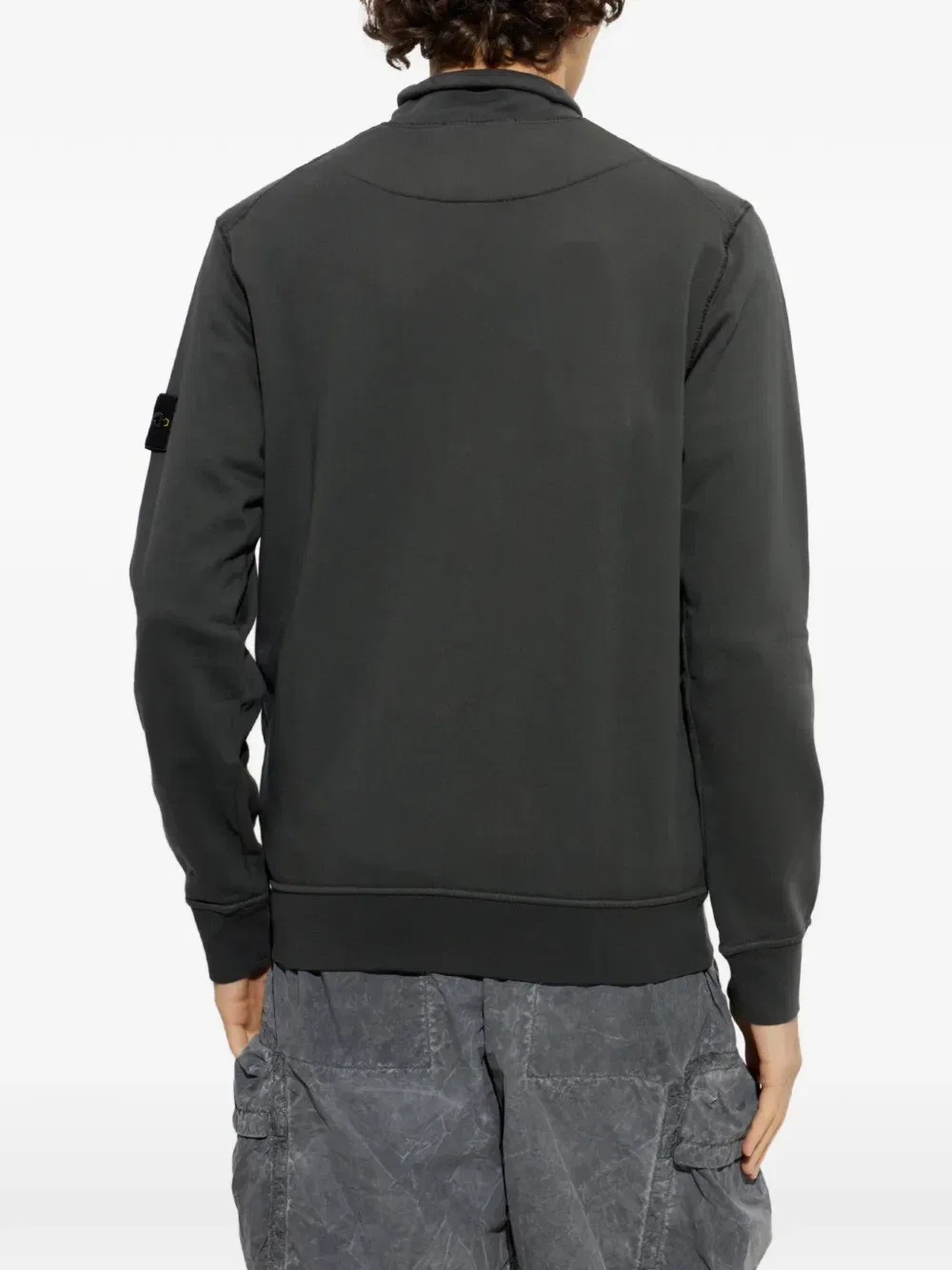 Свитер 6100063 из органического хлопка Stone Island, серый — фото 4