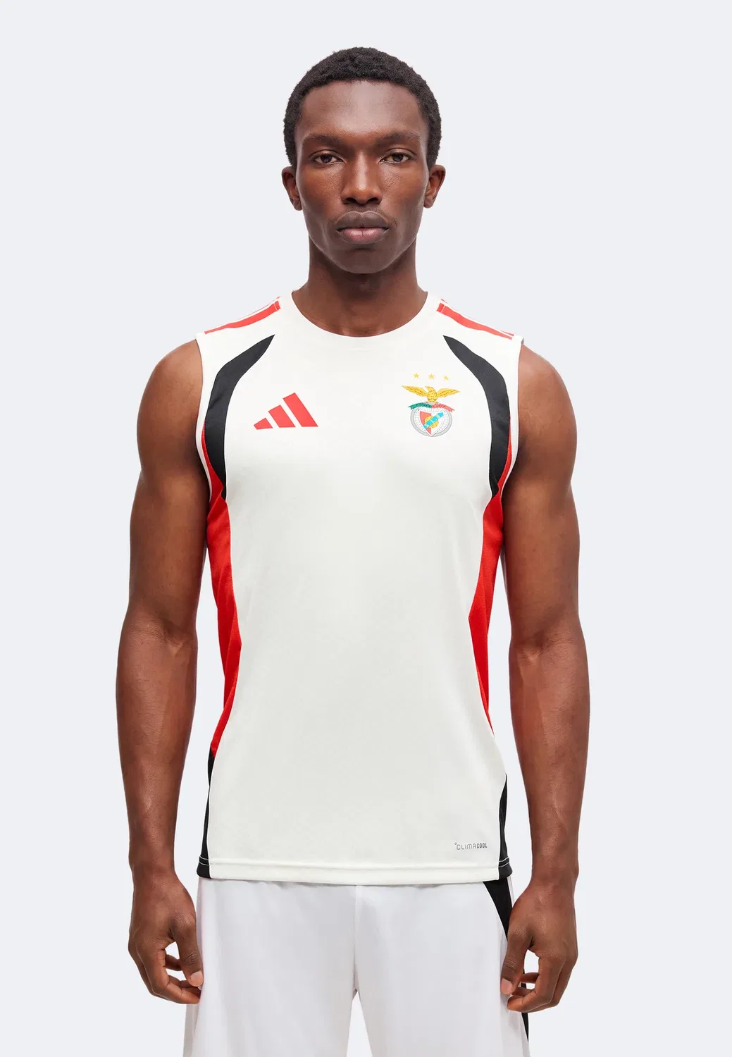 Sl benfica tiro26 соревнование без рукавов - клубная форма Adidas Performance, Cloud White/Red