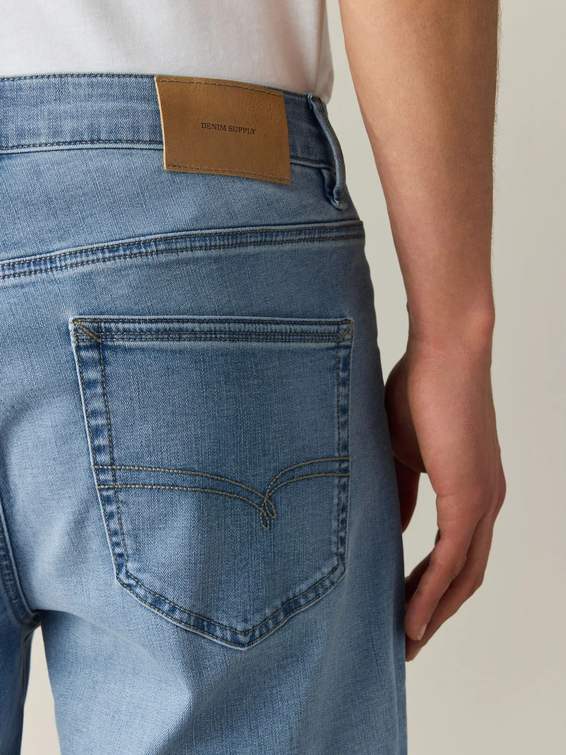 Шорты джинсовые Slim Fit Motion Flex Next, светло-голубой — фото 4