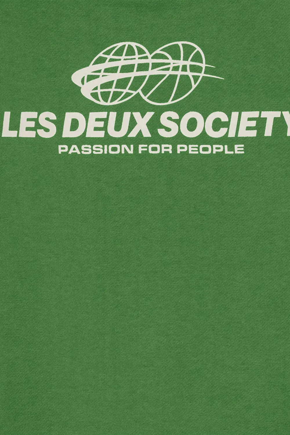 Свитшот с принтом Exhibition Les Deux Kids, зеленый — фото 3
