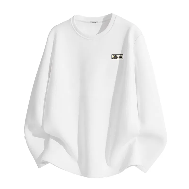 Детская футболка с принтом Cute Cat on Chest Logo MINISO, Gray — фото 3