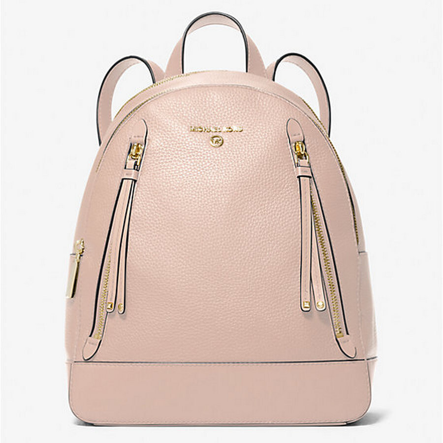 

Рюкзак Michael Michael Kors Brooklyn Medium Pebbled Leather, светло-розовый