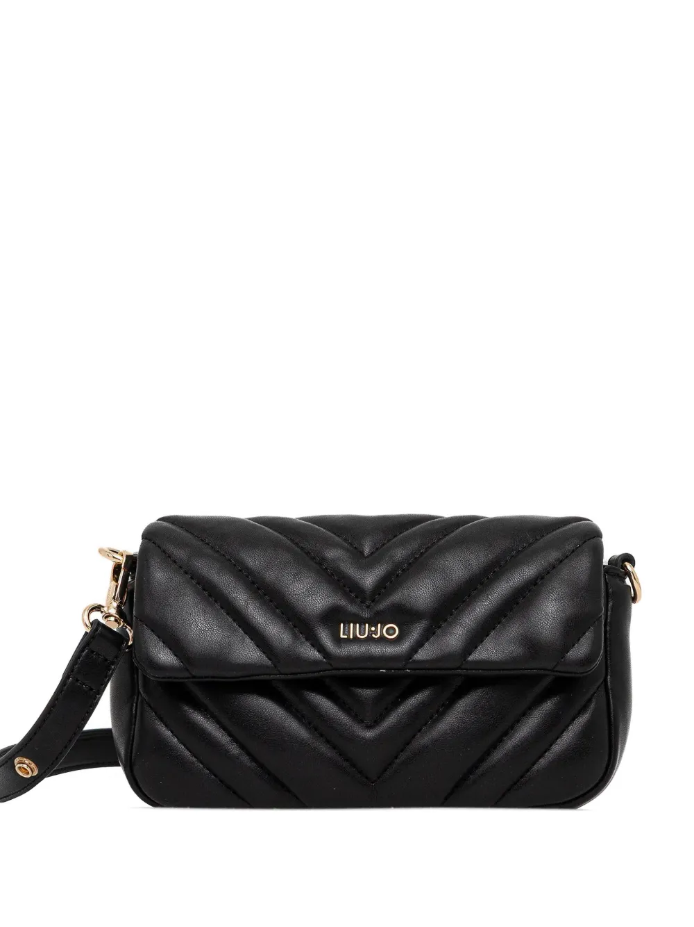 

Сумка через плечо с узором "шеврон" Liu Jo, черный