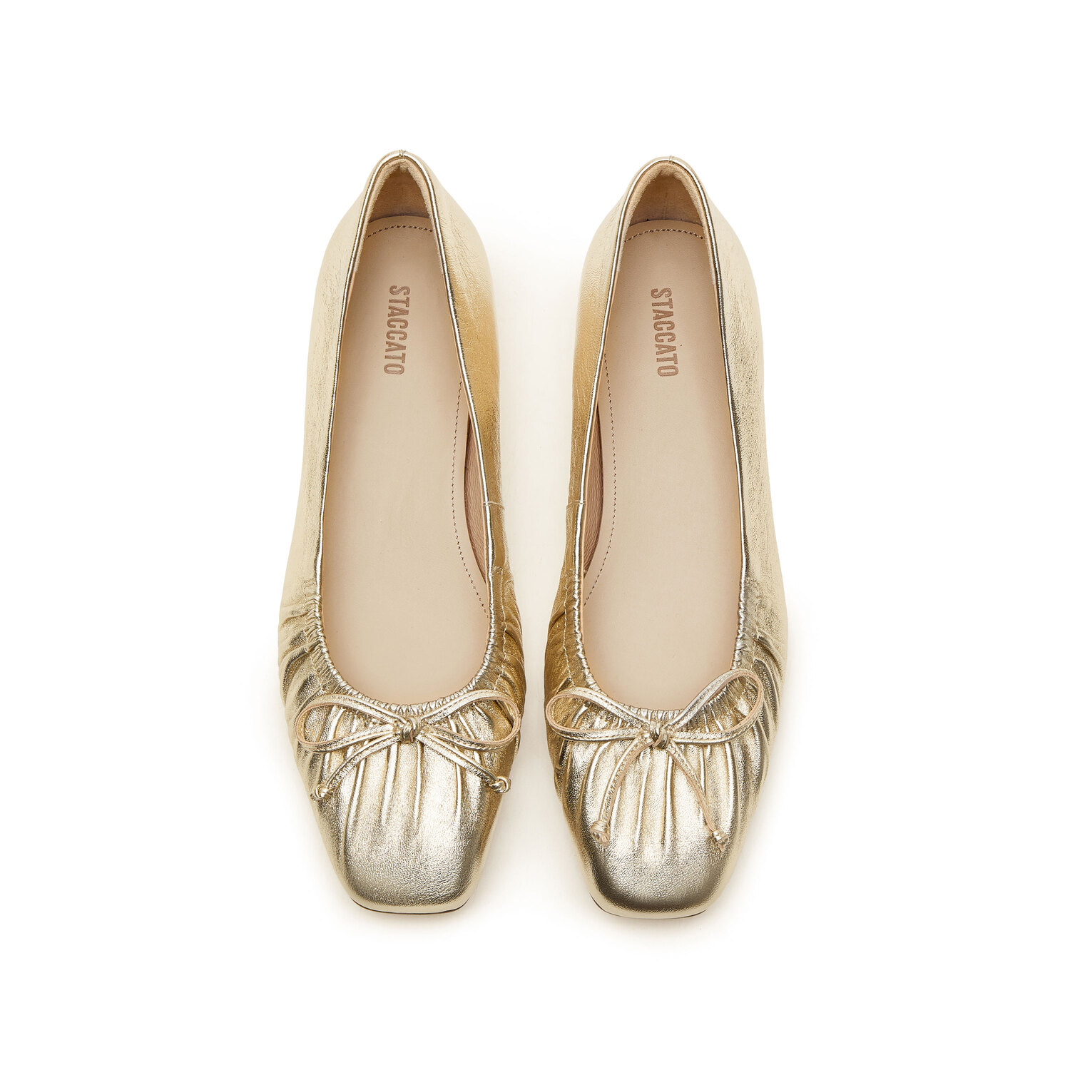 Staccato Женские повседневные туфли-лодочки шампань голд, цвет Champagne Gold — фото 3