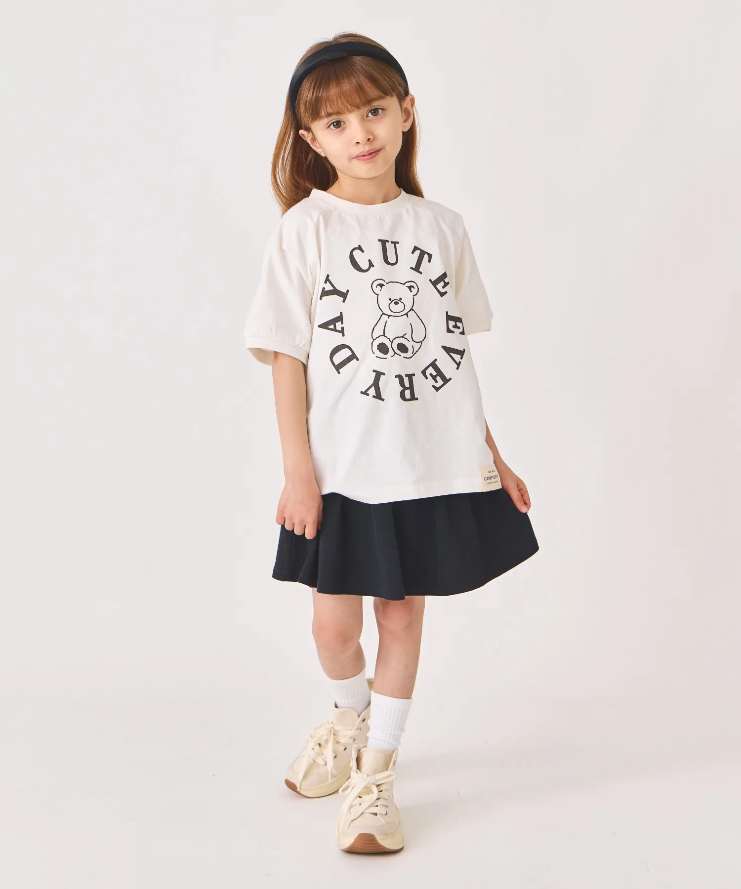 Детская футболка с принтом Teddy Bear ever closet off-white — фото 2