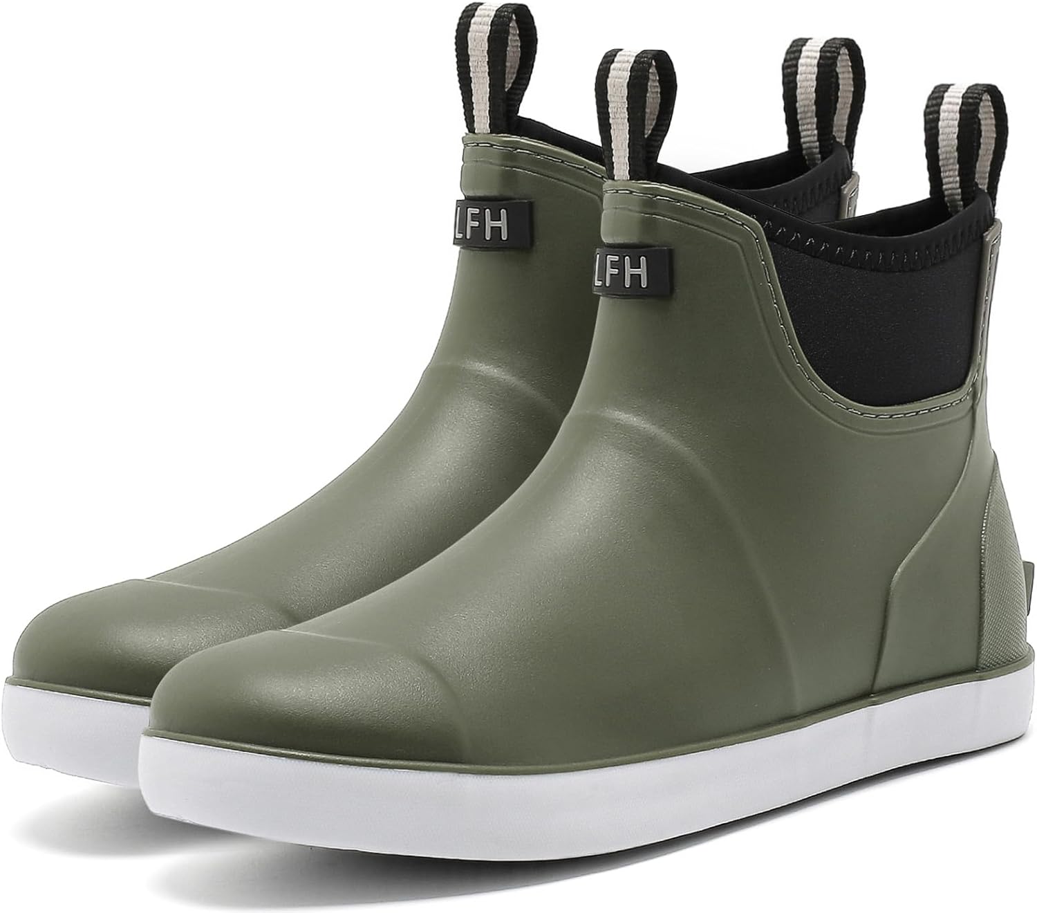 

Резиновые сапоги Imyaseiv для мужчин, водонепроницаемые мужские ботинки до щиколотки, противоскользящие, удобные резиновые ботинки Челси для сада, двора, рыбалки и работы на открытом воздухе, зеленый