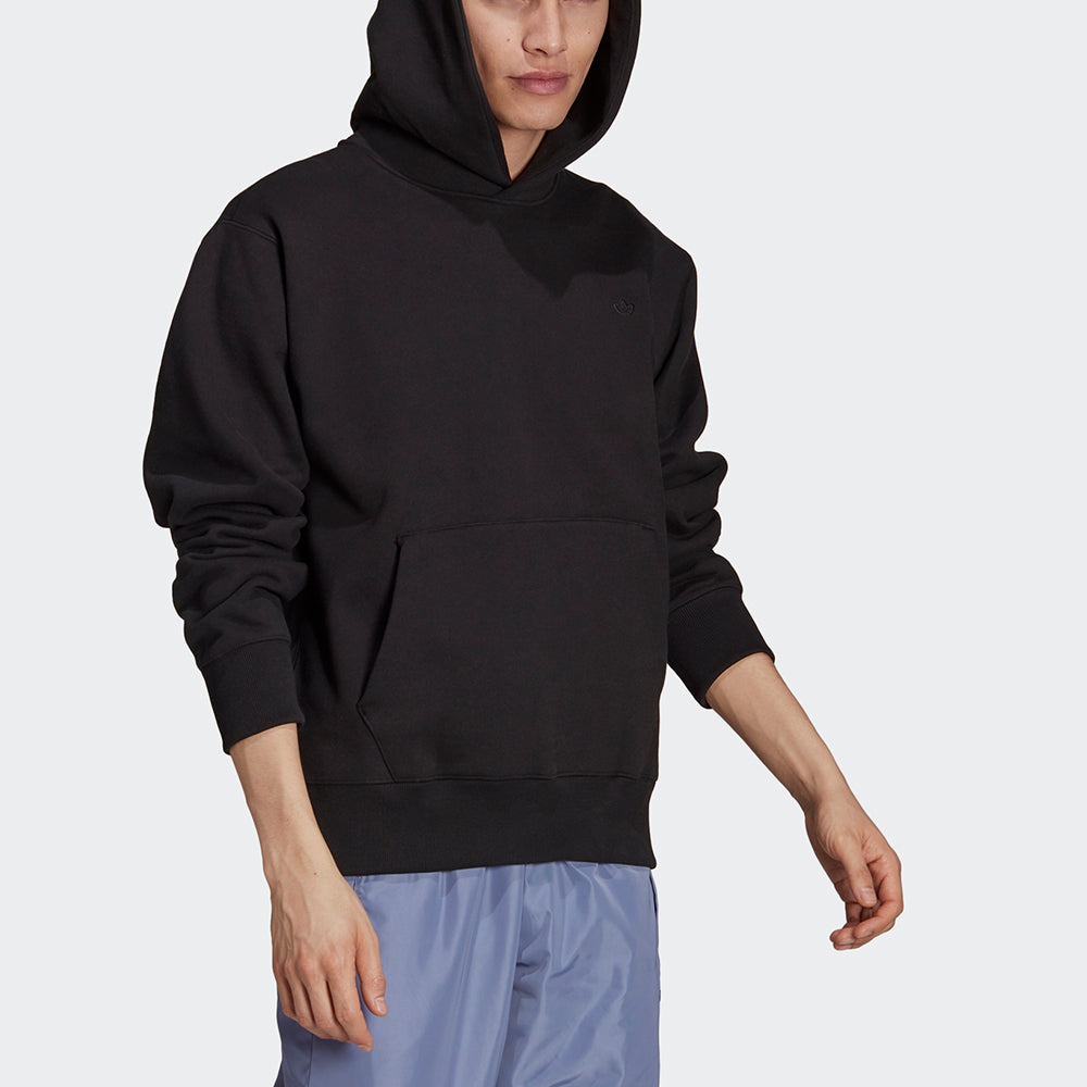 Худи Men's adidas originals C Hoody Solid Color Fleece Lined Stay Warm Sports Black H11377 — фото 4