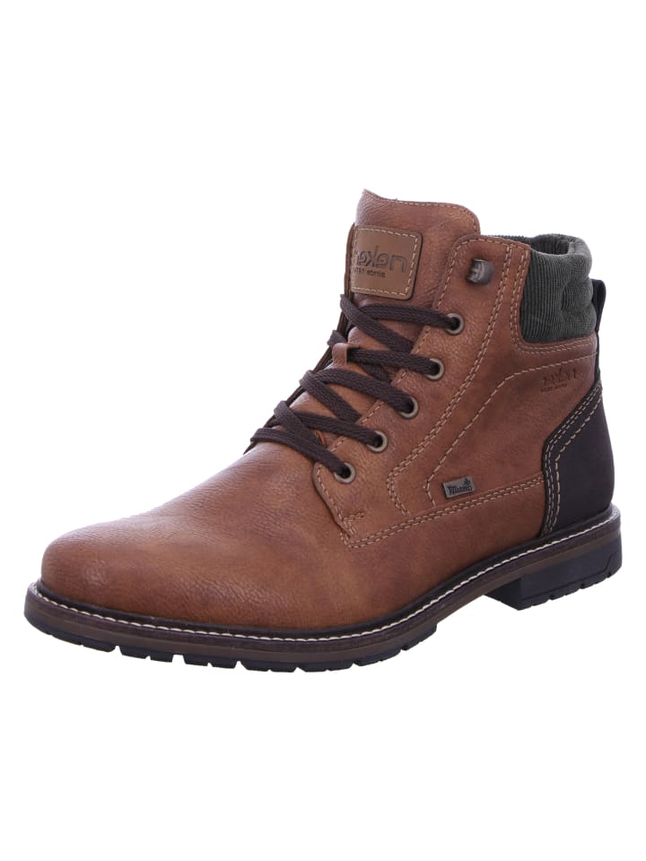 

Сапоги rieker Schnürstiefel Mit Tex, коричневый