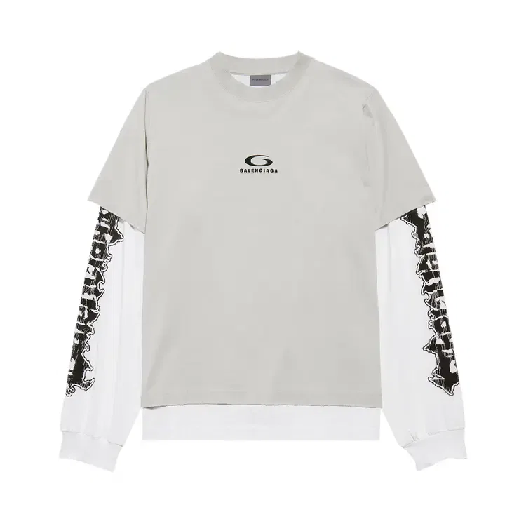 Футболка Balenciaga Double, серый