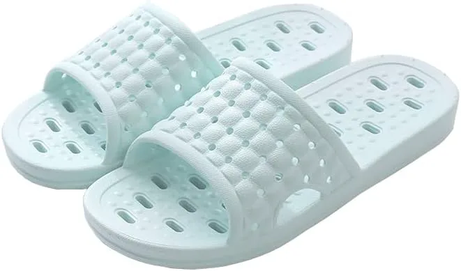 

Быстросохнущие шлепанцы для душа для женщин и мужчин, легкие, с открытым носком, противоскользящие, удобные для путешествий, дышащие шлепанцы для ванной, дома и улицы VIDSID, зеленый