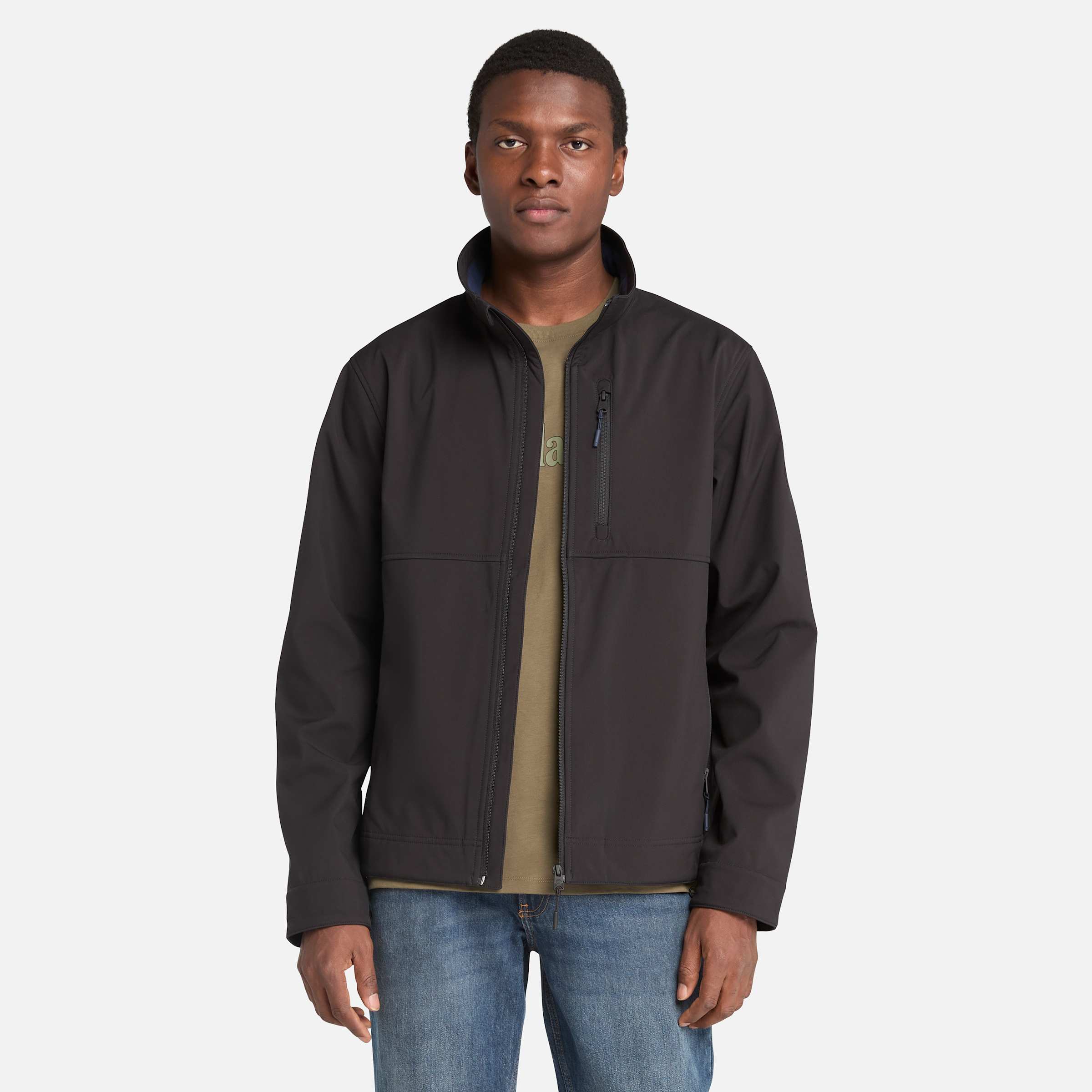 

Мужская ветрозащитная куртка Mt. Waumbek Softshell с полной молнией Timberland, черный